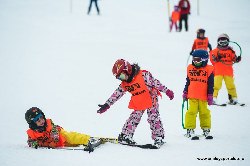 Copii in tabara de schi